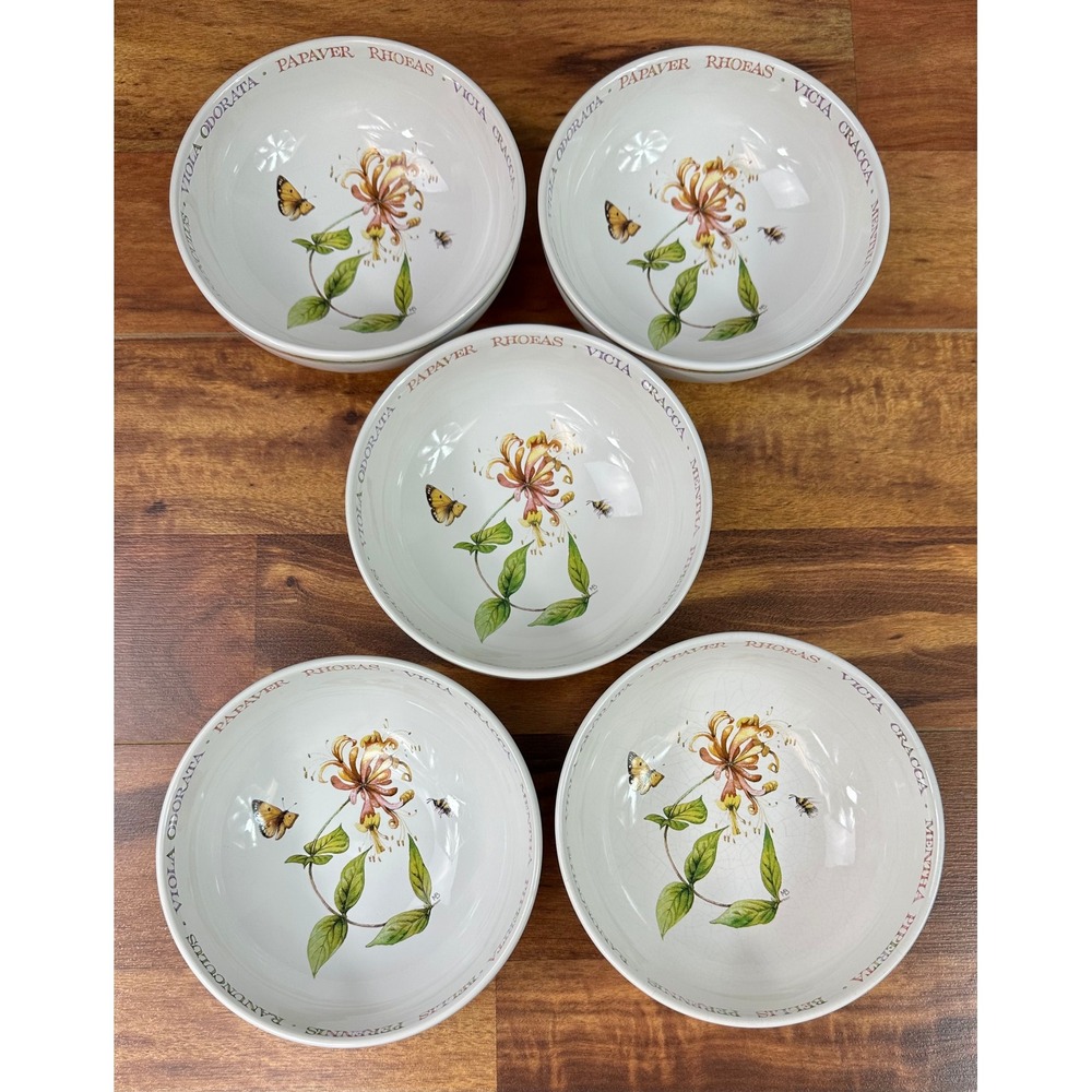 5 Qty Wildflower Meadow by Marjolein Bastin for Hallmark Cereal Bowls